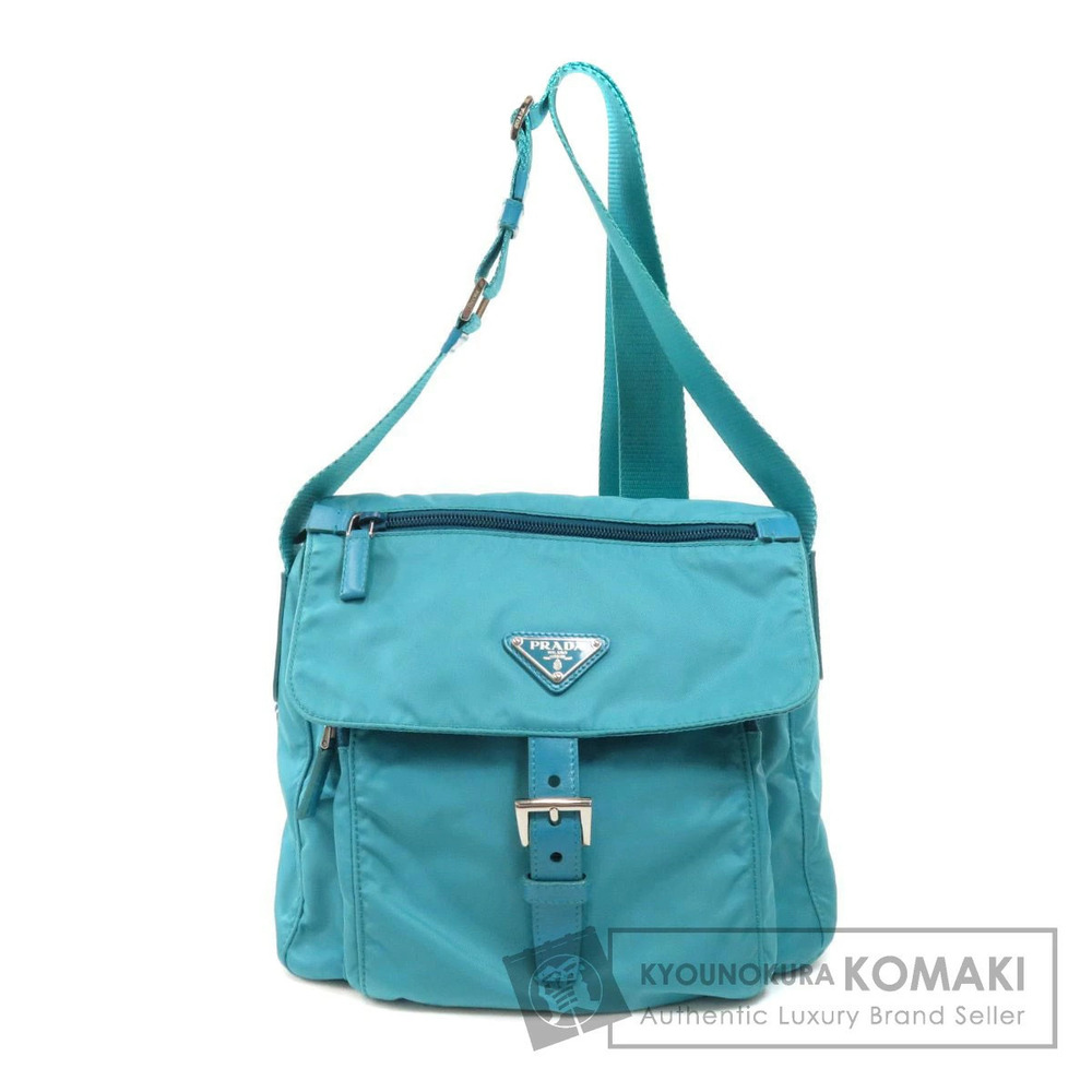 Prada Tessuto messenger bag turquoise Blue